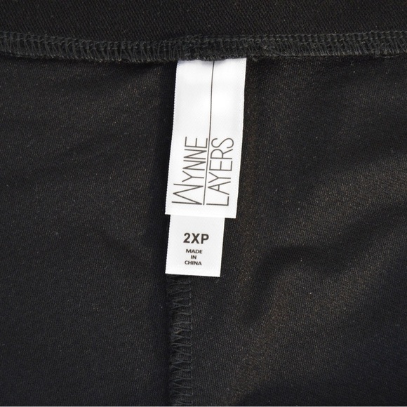 WynneLayers Essential Crepe Knit Crop Pant 821-353, Black - Size 2XP LIKE NEW! - Picture 4 of 8